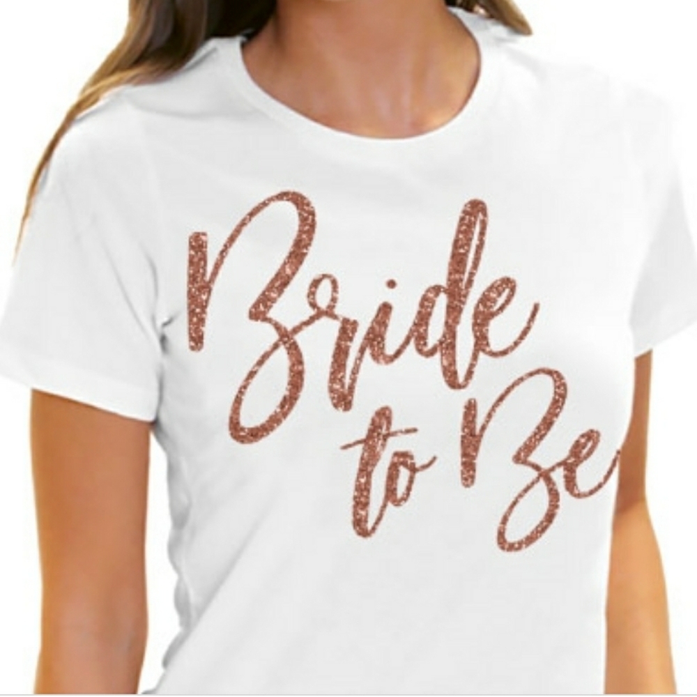 Bride to be glitter tee